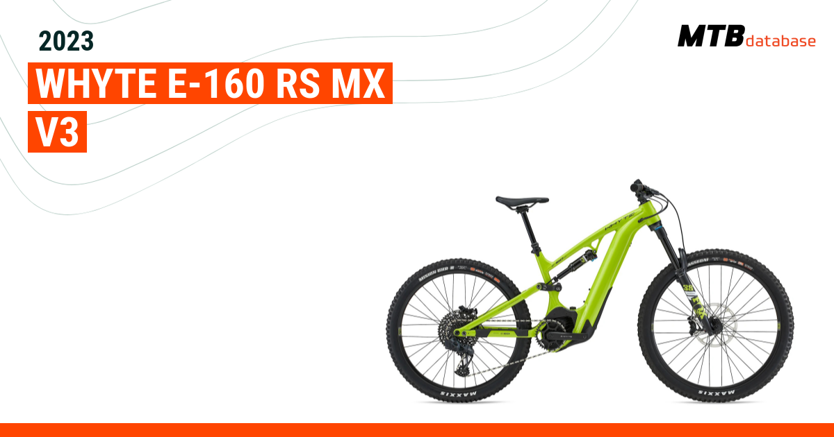 Whyte E-160 RS Enduro V3 Electric Bike-Gloss Lime with Black & White