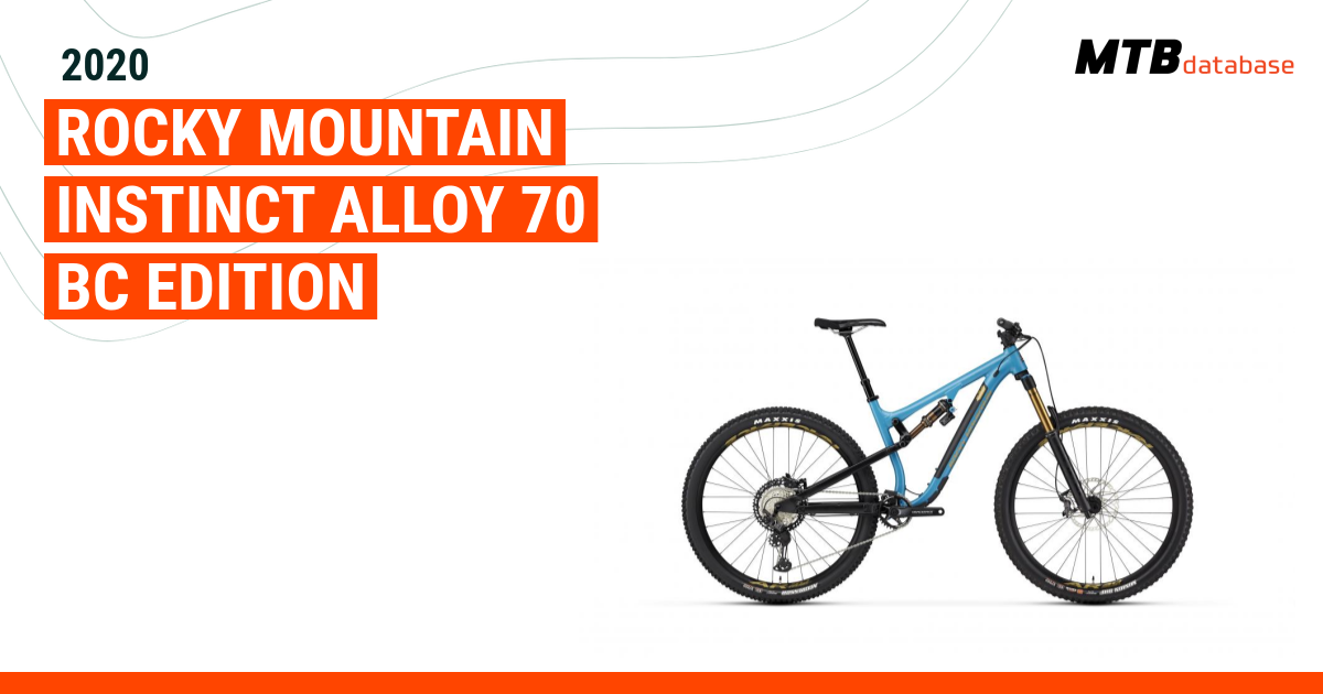 Rocky mountain instinct 2025 alloy 70 bc edition