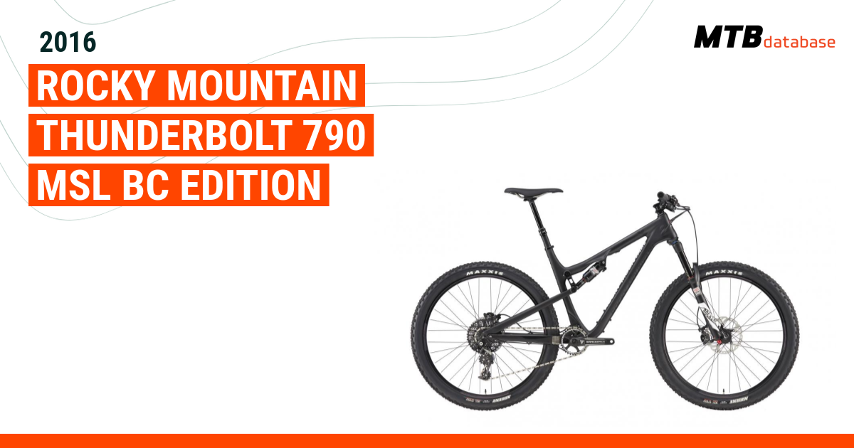 Rocky mountain thunderbolt 2024 790 msl bc edition