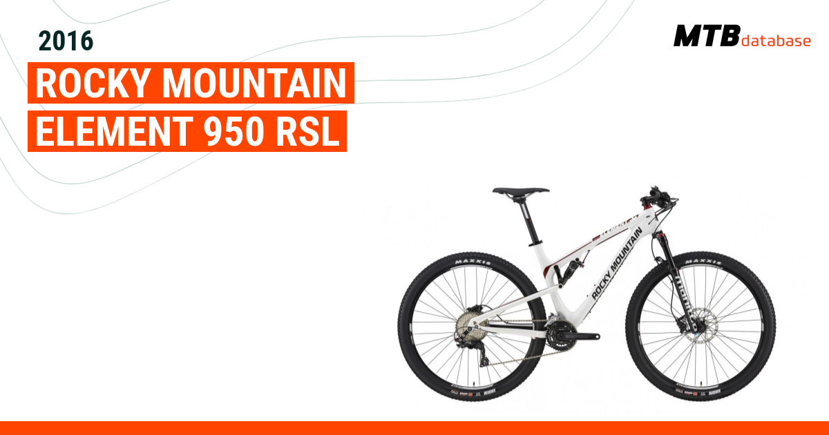 2016 Rocky Mountain Element 950 RSL Specs Reviews Images