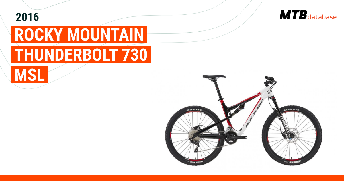 2016 rocky best sale mountain thunderbolt 730