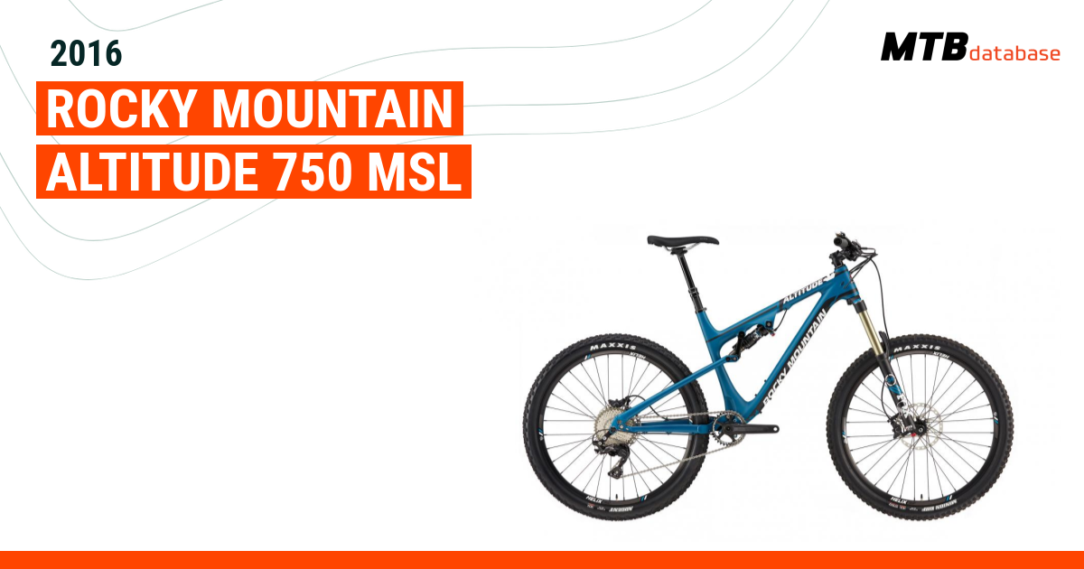 Rocky mountain altitude 750 2024 msl