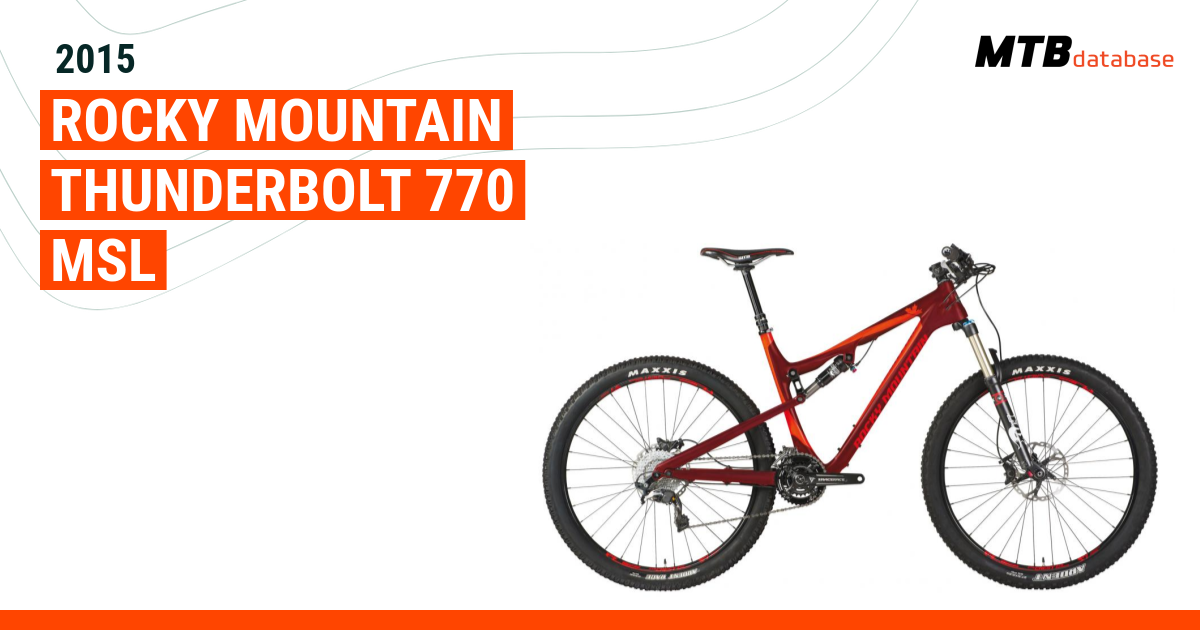 Rocky mountain best sale thunderbolt 770