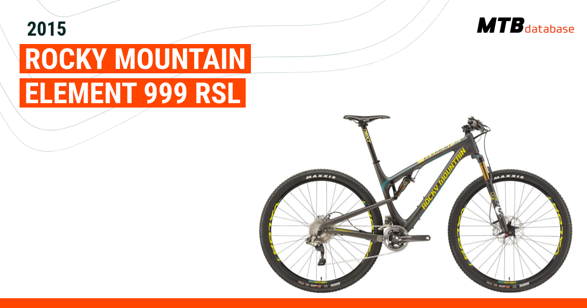 2015 Rocky Mountain Element 999 RSL Specs Reviews Images