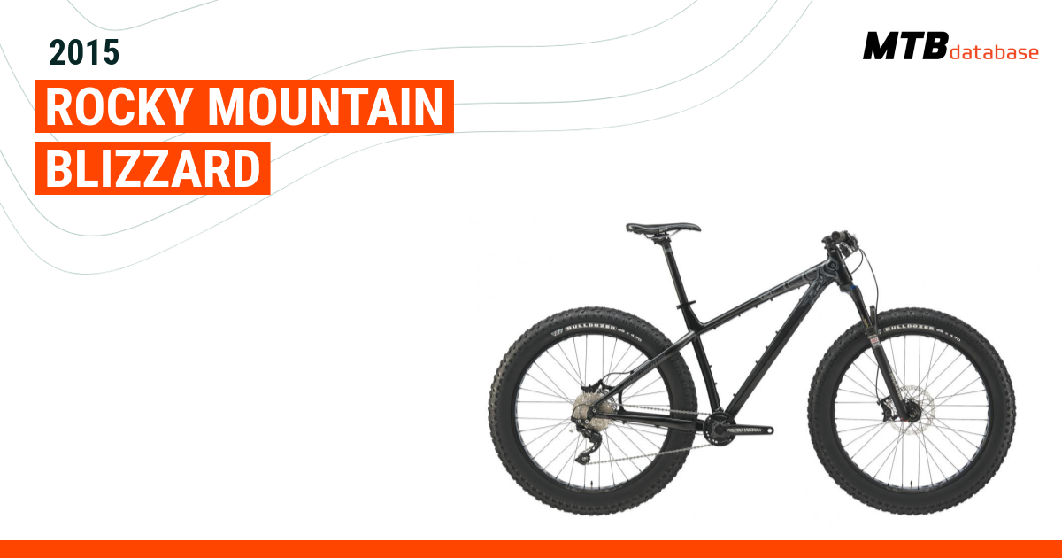 2015 Rocky Mountain Blizzard Specs Reviews Images Mountain Bike Database