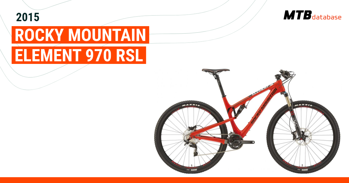 2015 Rocky Mountain Element 970 RSL Specs Reviews Images