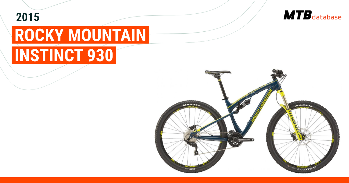 Rocky mountain hot sale instinct 930