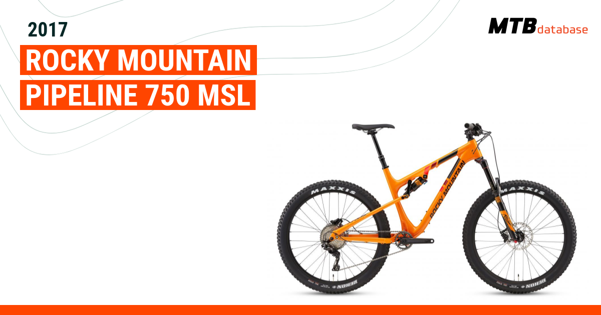 2017 Rocky Mountain Pipeline 750 MSL - Specs, Reviews, Images 