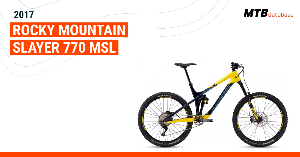 Rocky mountain best sale slayer 770