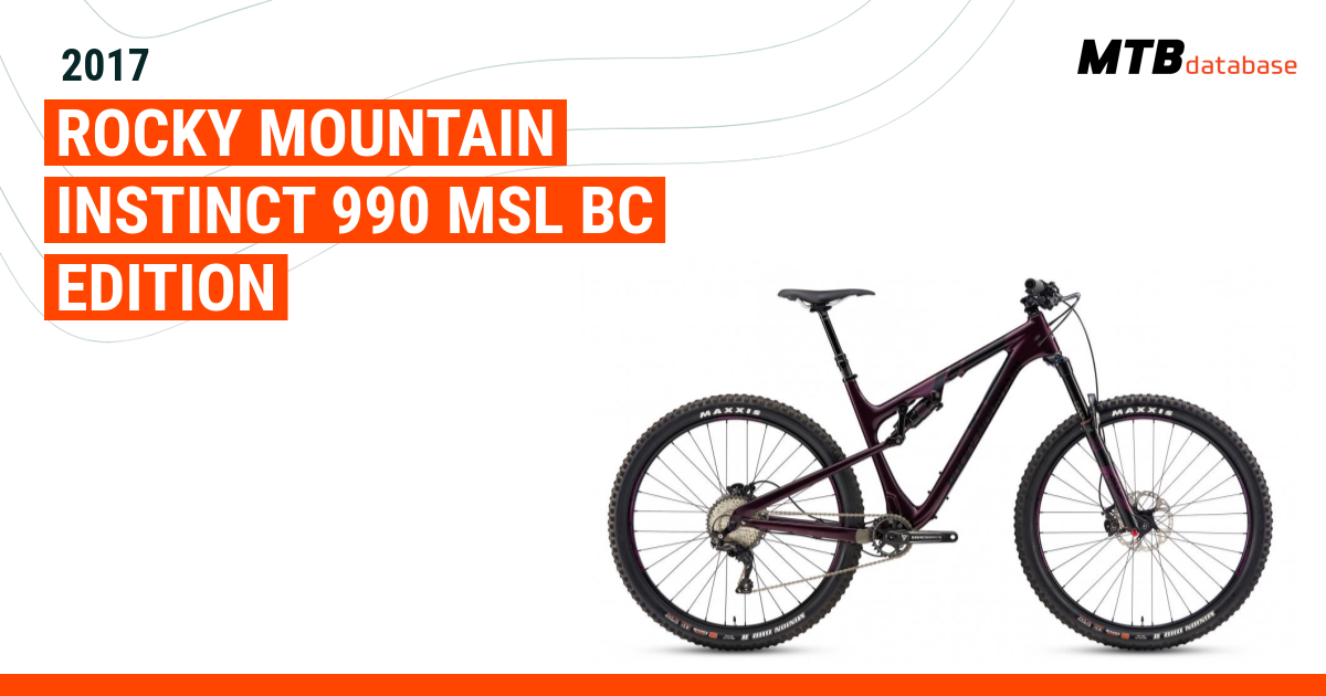 Rocky mountain best sale instinct 990 msl