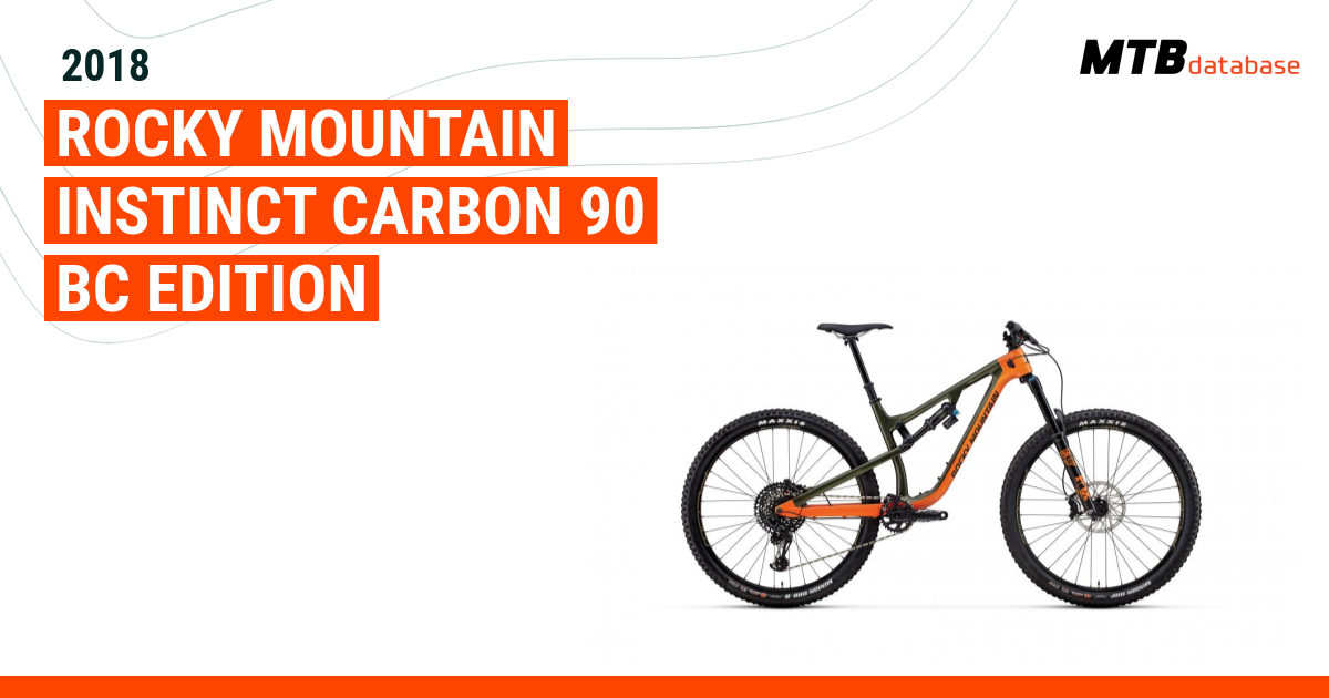 Rocky mountain instinct carbon 90 bc edition discount 2021