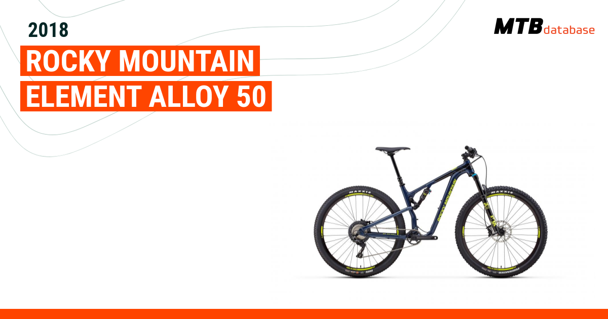 2018 Rocky Mountain Element Alloy 50 Specs Reviews Images